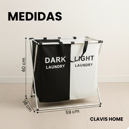 Cesto importado doble, impermeable y plegable