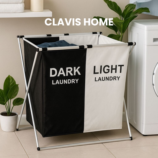 Cesto importado doble, impermeable y plegable